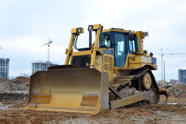 Bulldozer Site Clearing in Orange